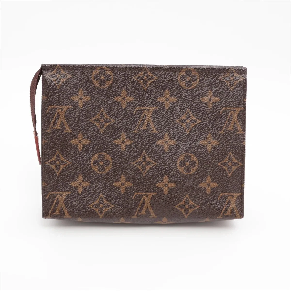 Louis Vuitton Monogram Pochette Toilette 19 M47544 Brown Pouch