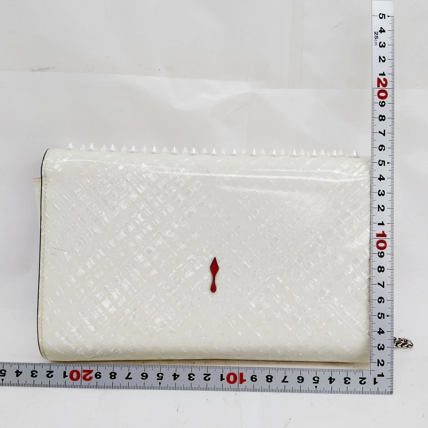 Christian Louboutin Shoulder Bag White Leather