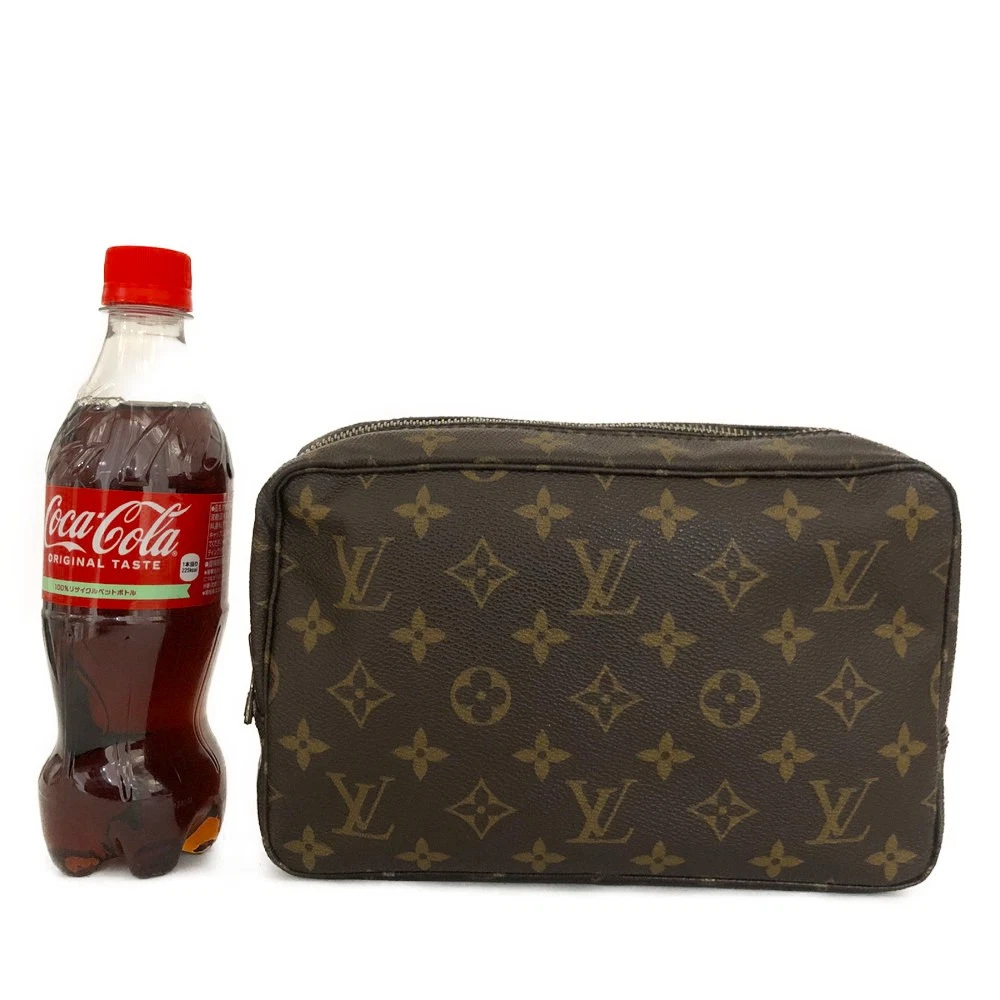 $340 1988 Louis Vuitton Monogram Trousse Toilette 23 Cosmetics Pouch (883TH)