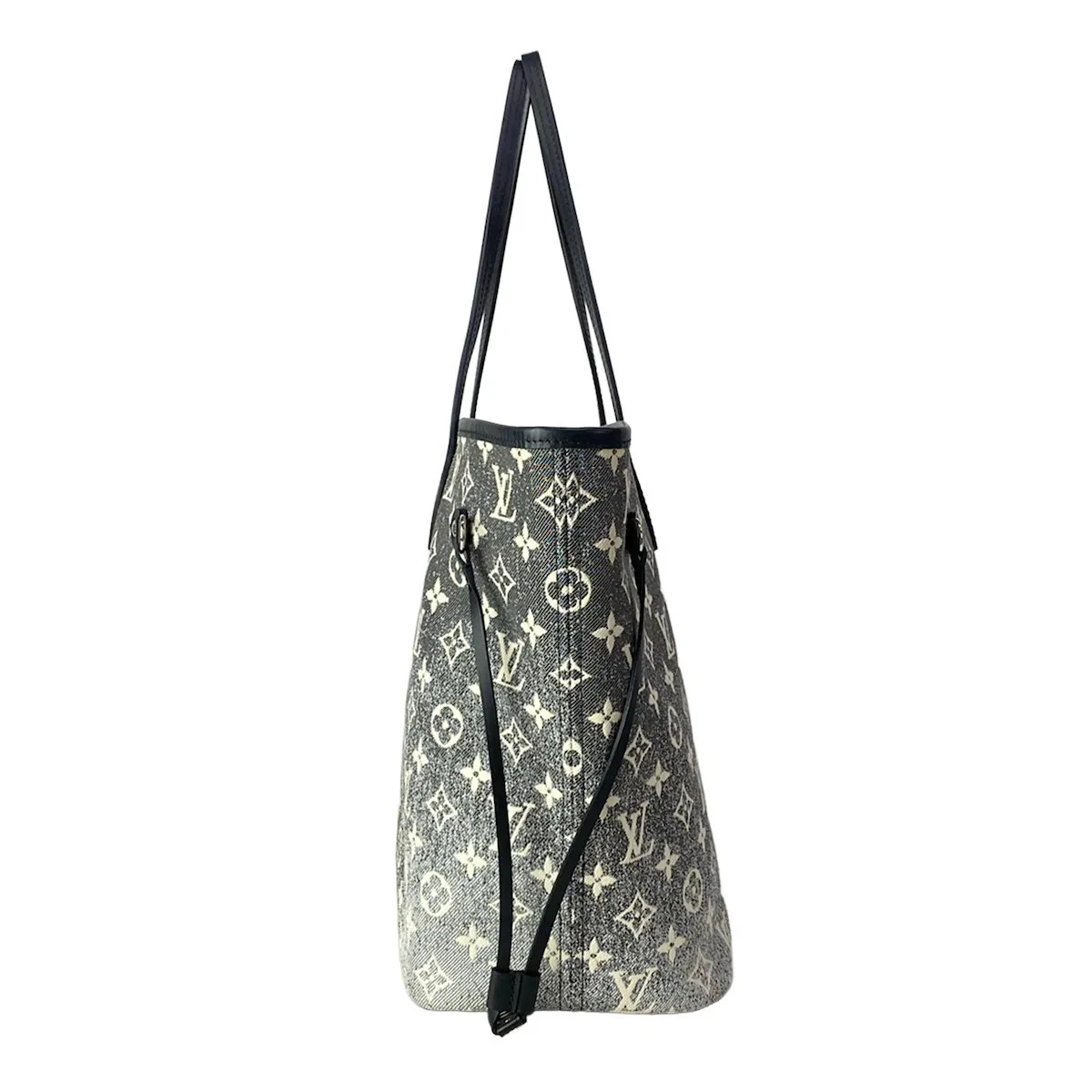LOUIS VUITTON Neverfull MM M21465 Gray Monogram Jacquard Denim - Unconfirmed
