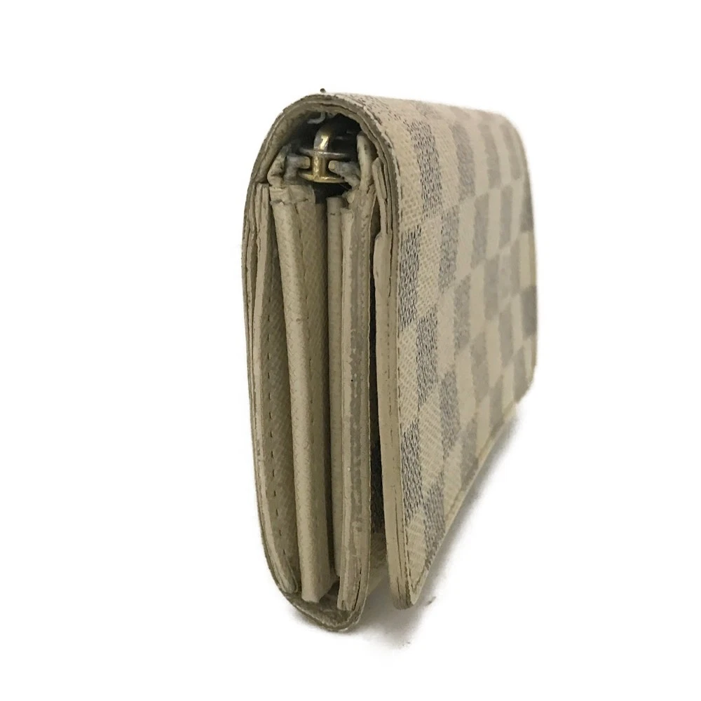 $560 2007 Louis Vuitton Damier Azur Porte Monnaie Billets Tresor Bifold Wallet CA5007