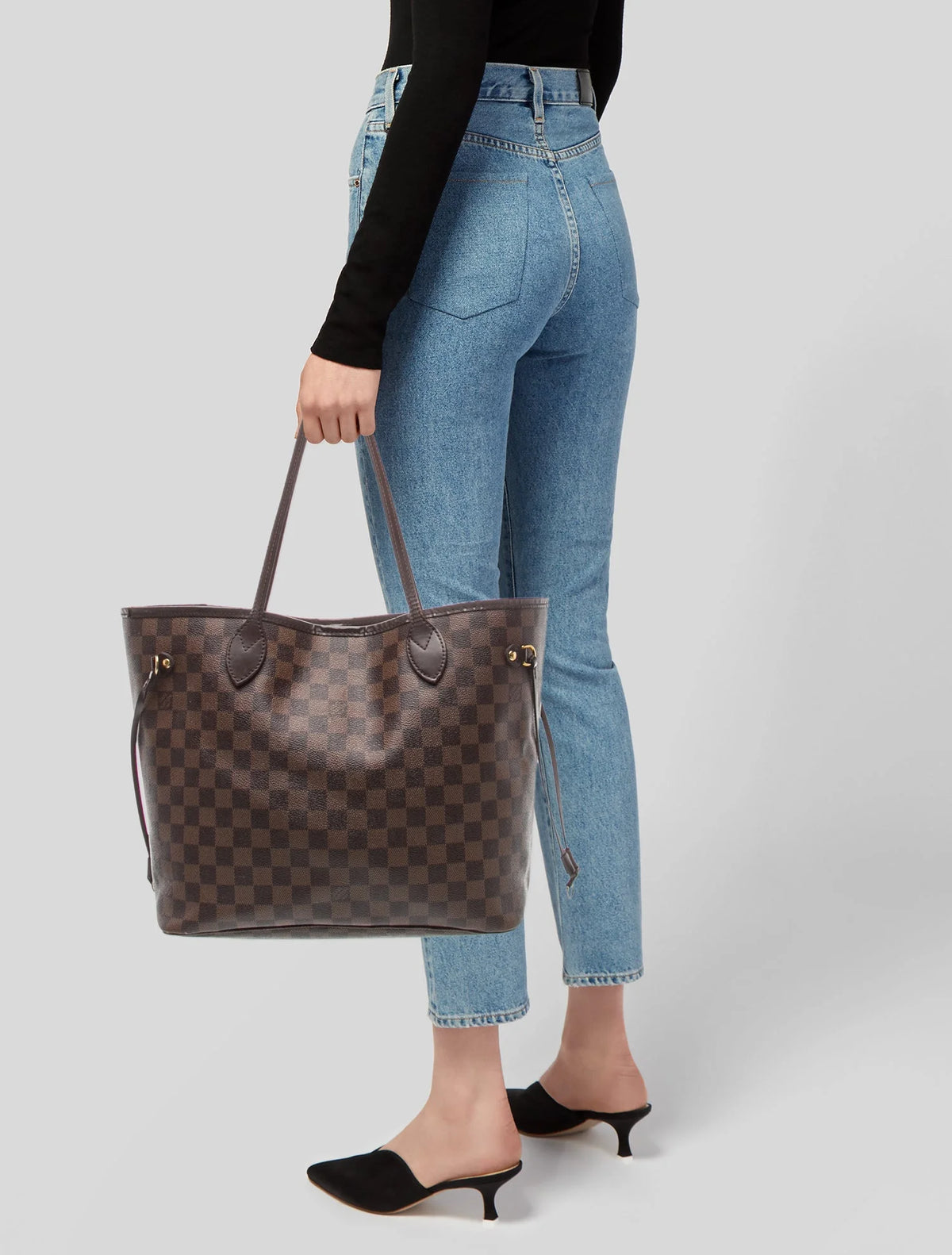 $2240 Louis Vuitton Damier Ebene Neverfull MM 10021111
