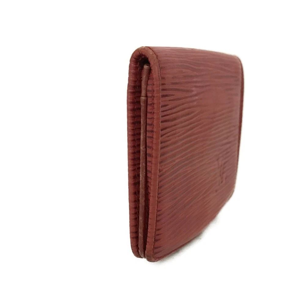 $480 1980s LOUIS VUITTON Epi Porte Monnaie Simple Red