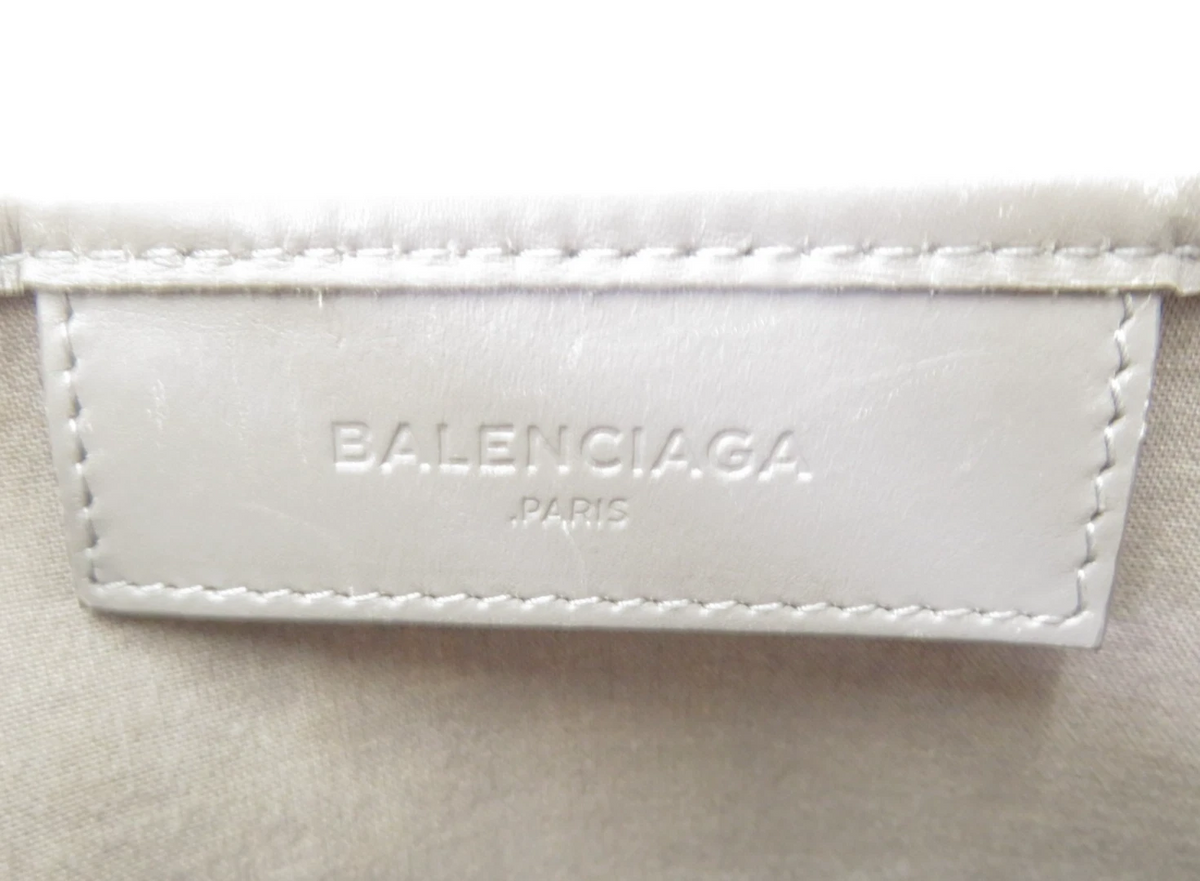 $1,150 2020 Balenciaga Navy Cabas XS Canvas 2-Way Tote 390346-2710