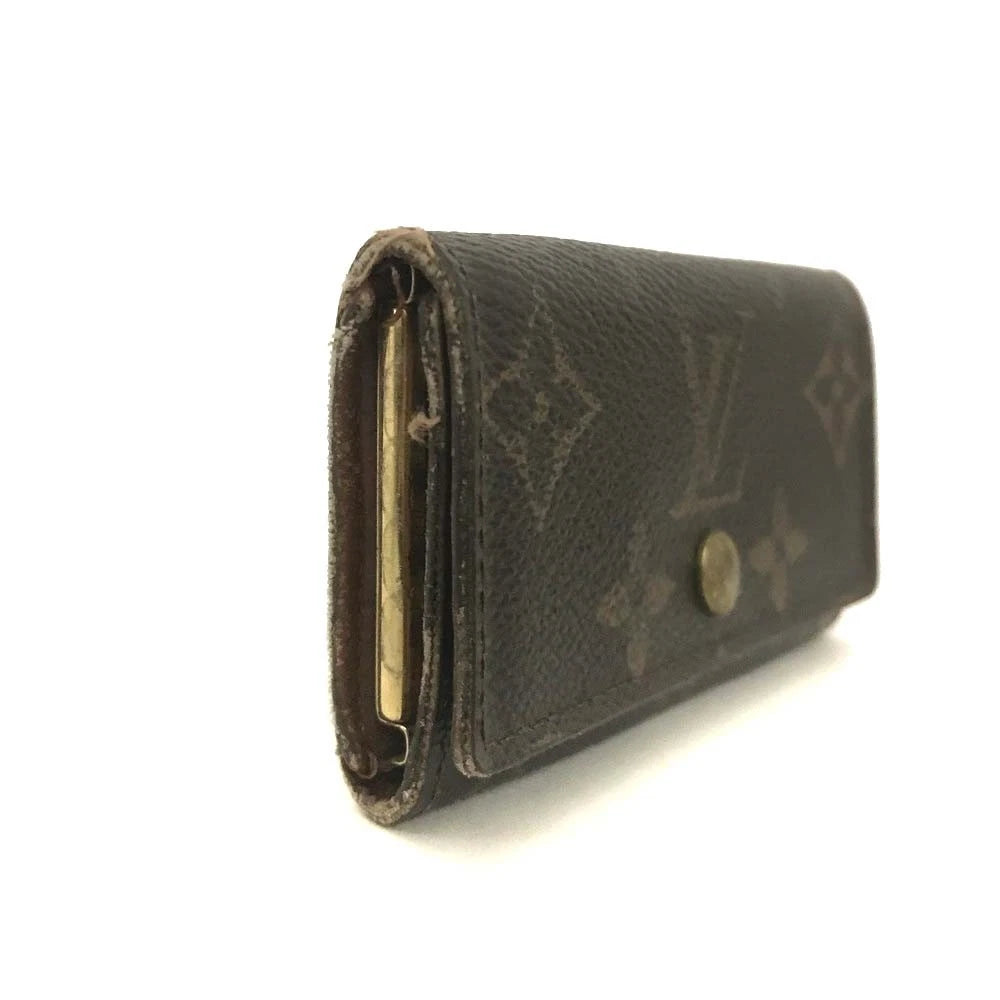 Louis Vuitton Monogram Multicles 4 Ring Key Case Brown TH0033