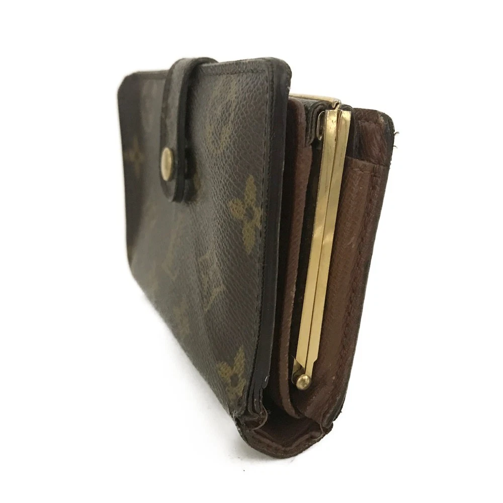 $560 Louis Vuitton Monogram Porte Monnaie Billets Viennois Bifold Wallet MI0012