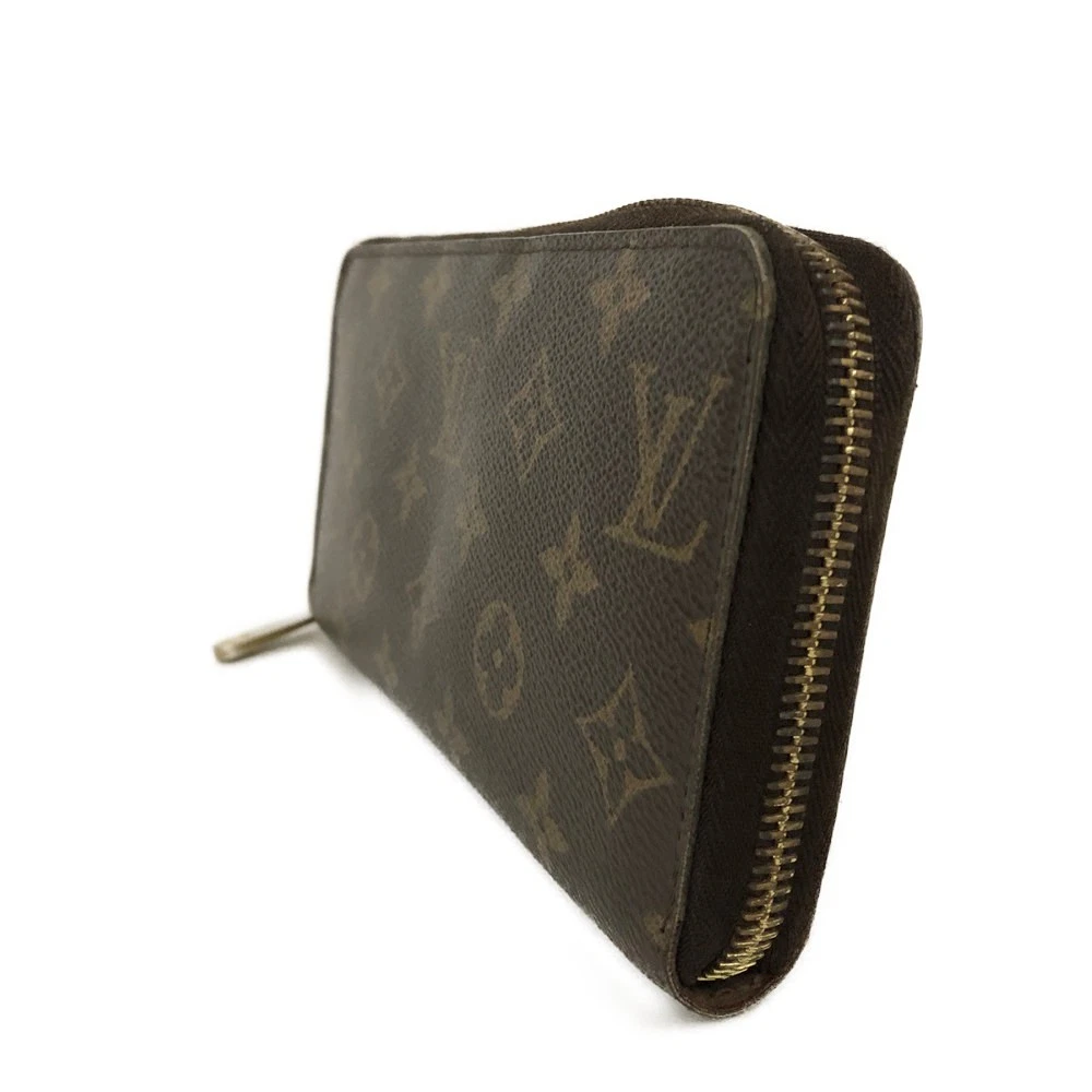 Louis Vuitton Monogram Zippy Zip Around Long Wallet Purse Brown CA2170