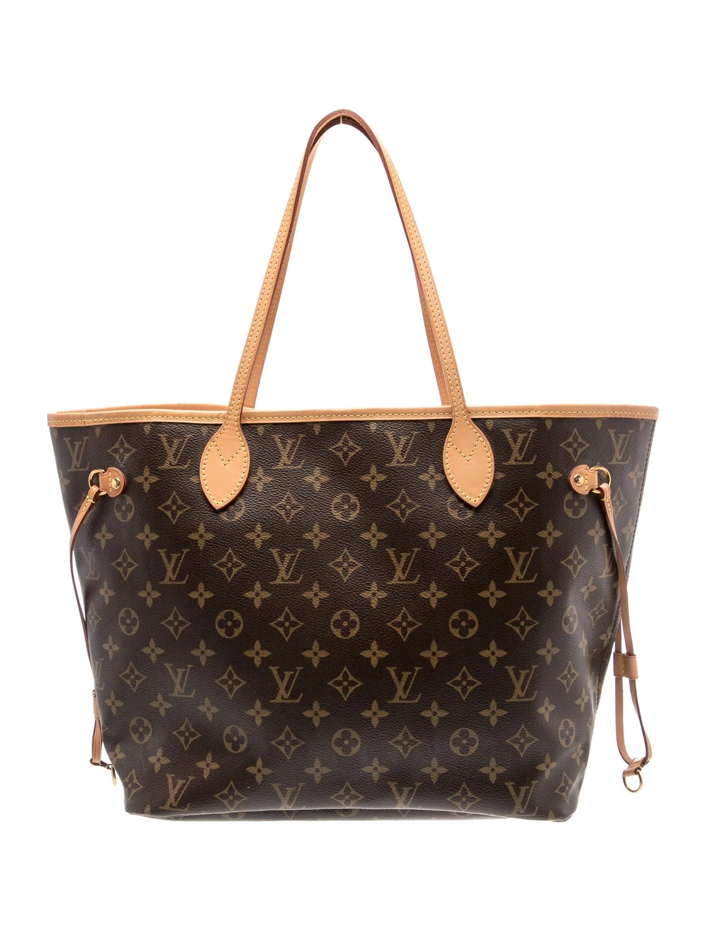 $2300 2015 Louis Vuitton Monogram Neverfull MM Rose Ballerine
