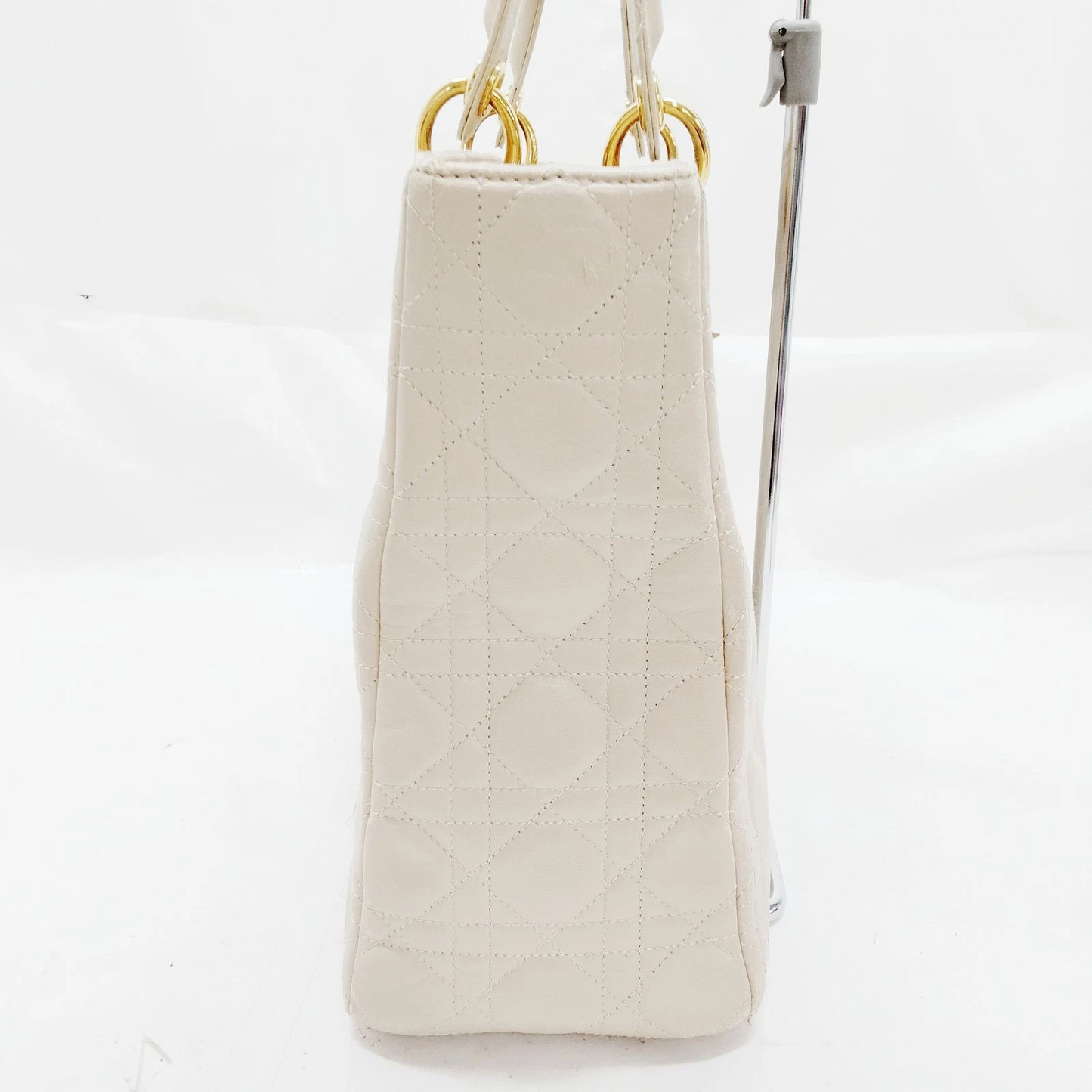 Christian Dior Hand Bag Beige Leather MA1927