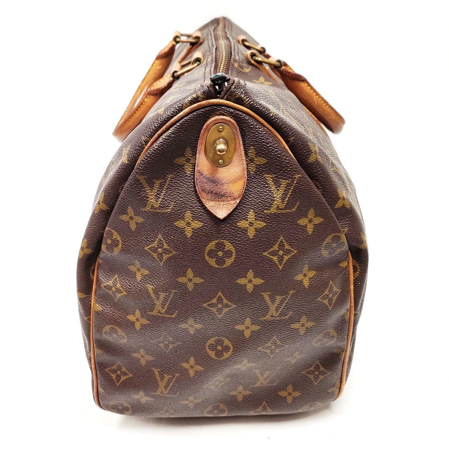 Vintage Louis Vuitton Keepall 45 Boston Bag Brown Monogram France 1089941