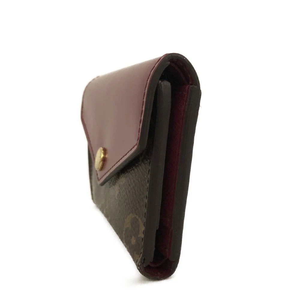 $535 2019 Louis Vuitton Monogram Zoe Wallet Fuchsia MI4189