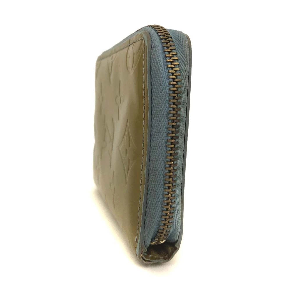 Louis Vuitton Monogram Vernis Patent Leather Broom Zip Around Wallet BJ0949