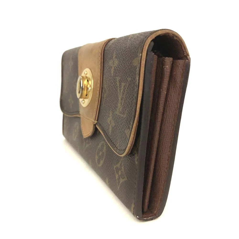 Louis Vuitton Monogram Portefeuille Boetie Long Wallet Brown CA2089