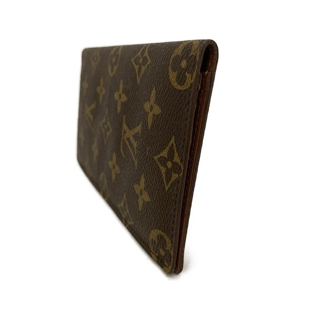 Louis Vuitton Monogram Porte Valeurs Cartes Credit Long Wallet Brown CT1928