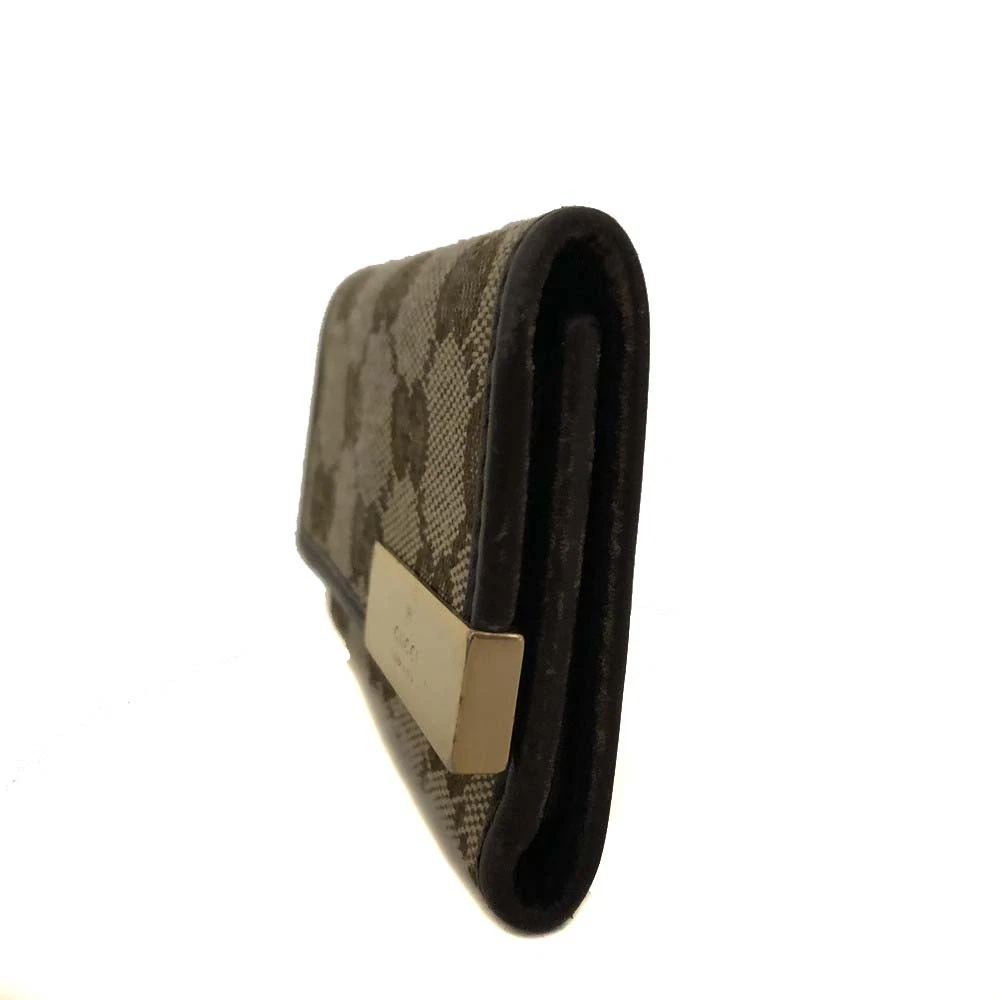 $390 GUCCI GG Canvas Logo Plate 6 Ring Key Case Beige