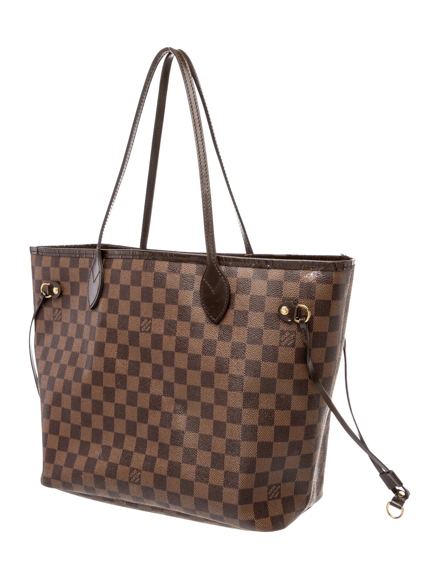 $2240 2018 Louis Vuitton Damier Ebene Neverfull MM with Pouch