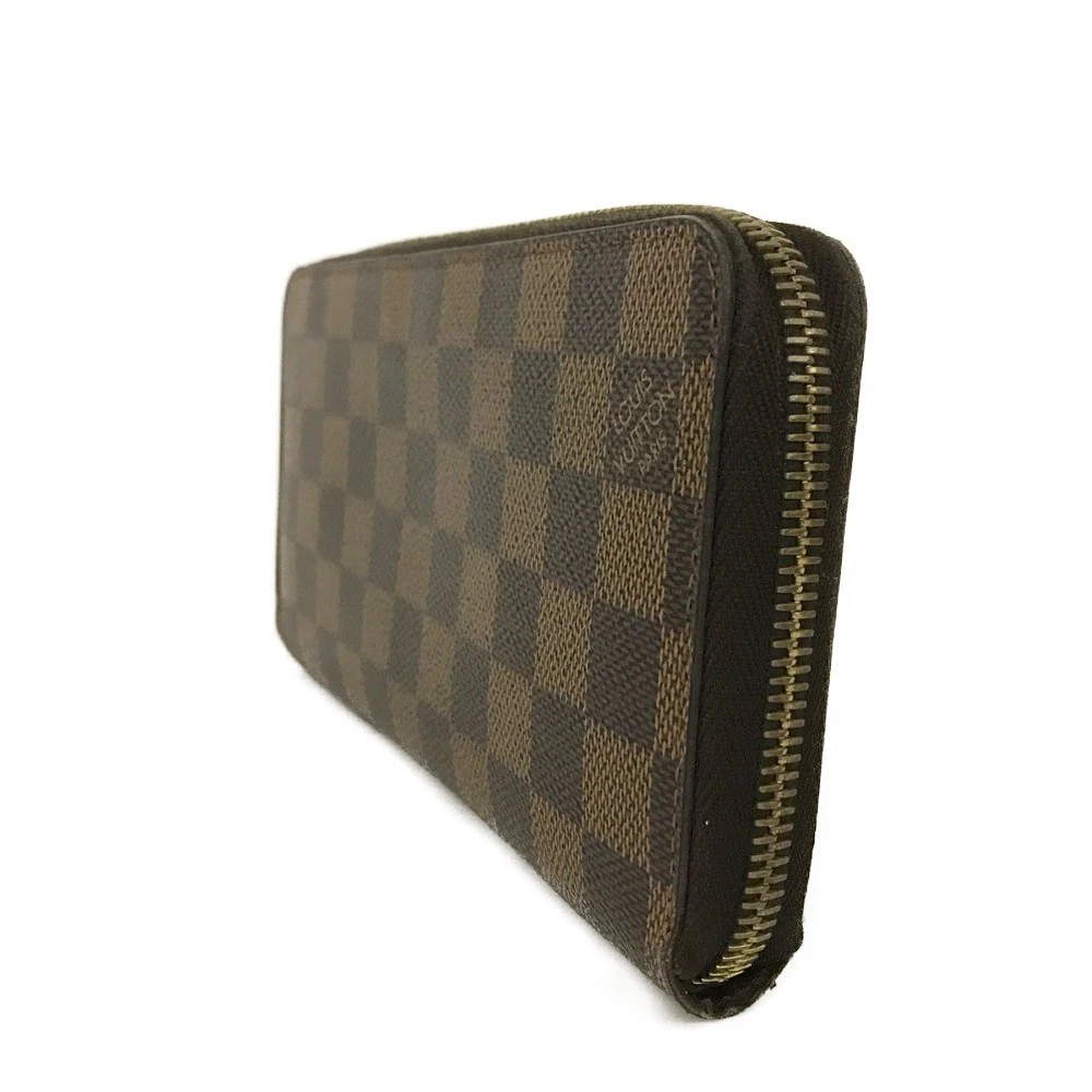 Louis Vuitton Damier Zippy Zip Around Long Wallet Purse Brown/3CH1202