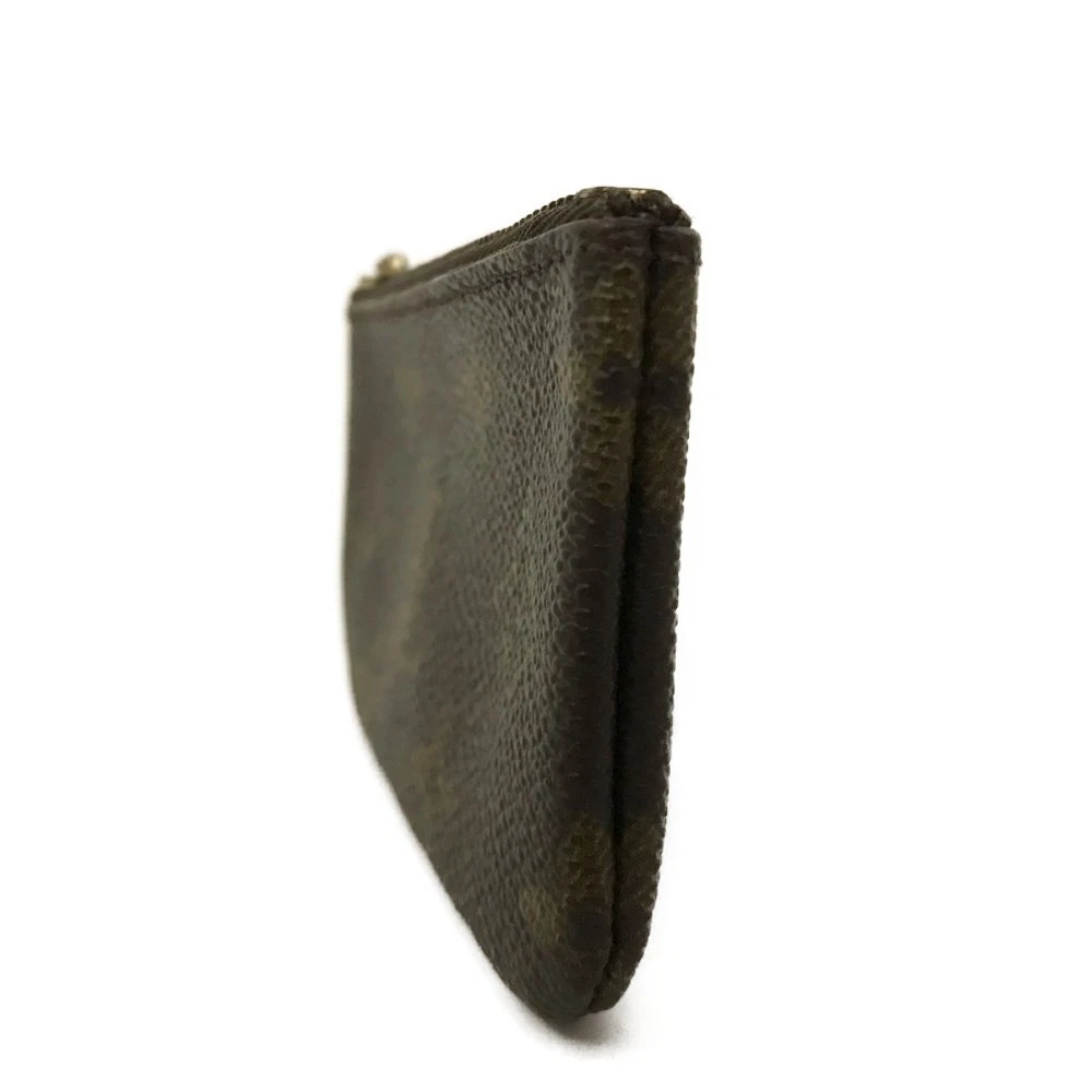 Louis Vuitton Monogram Pochette Cles Wallet Coin Purse Brown CA0956