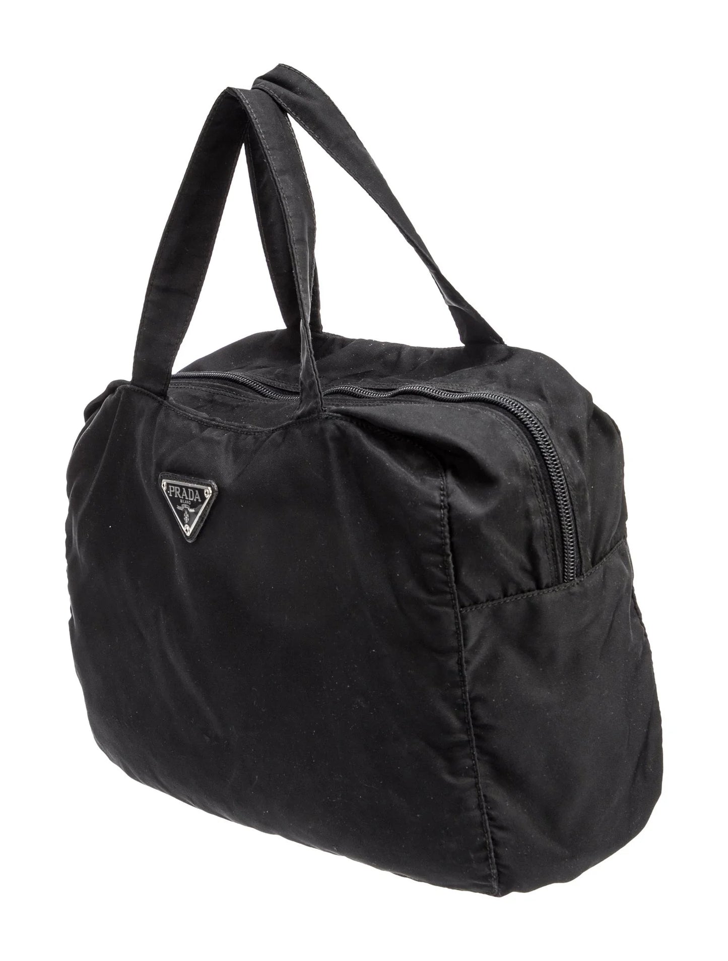 $1100 Prada Tessuto Nylon Top Handle Bag