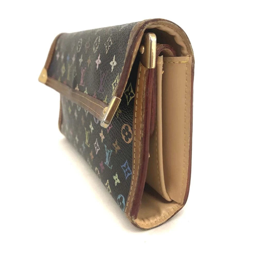 Louis Vuitton Monogram Multicolor Porte Tresor International Wallet TH0065