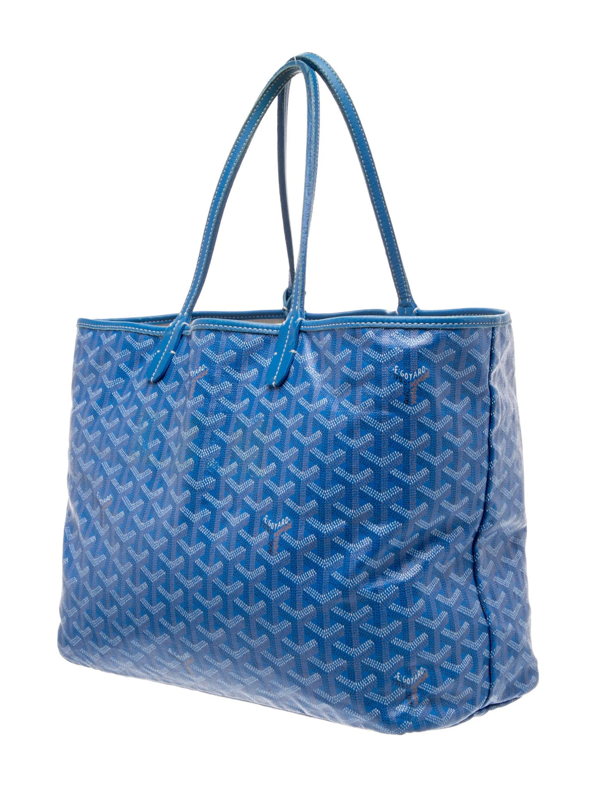 $1890 Goyard Goyardine Saint Louis PM Sky Blue 10021130