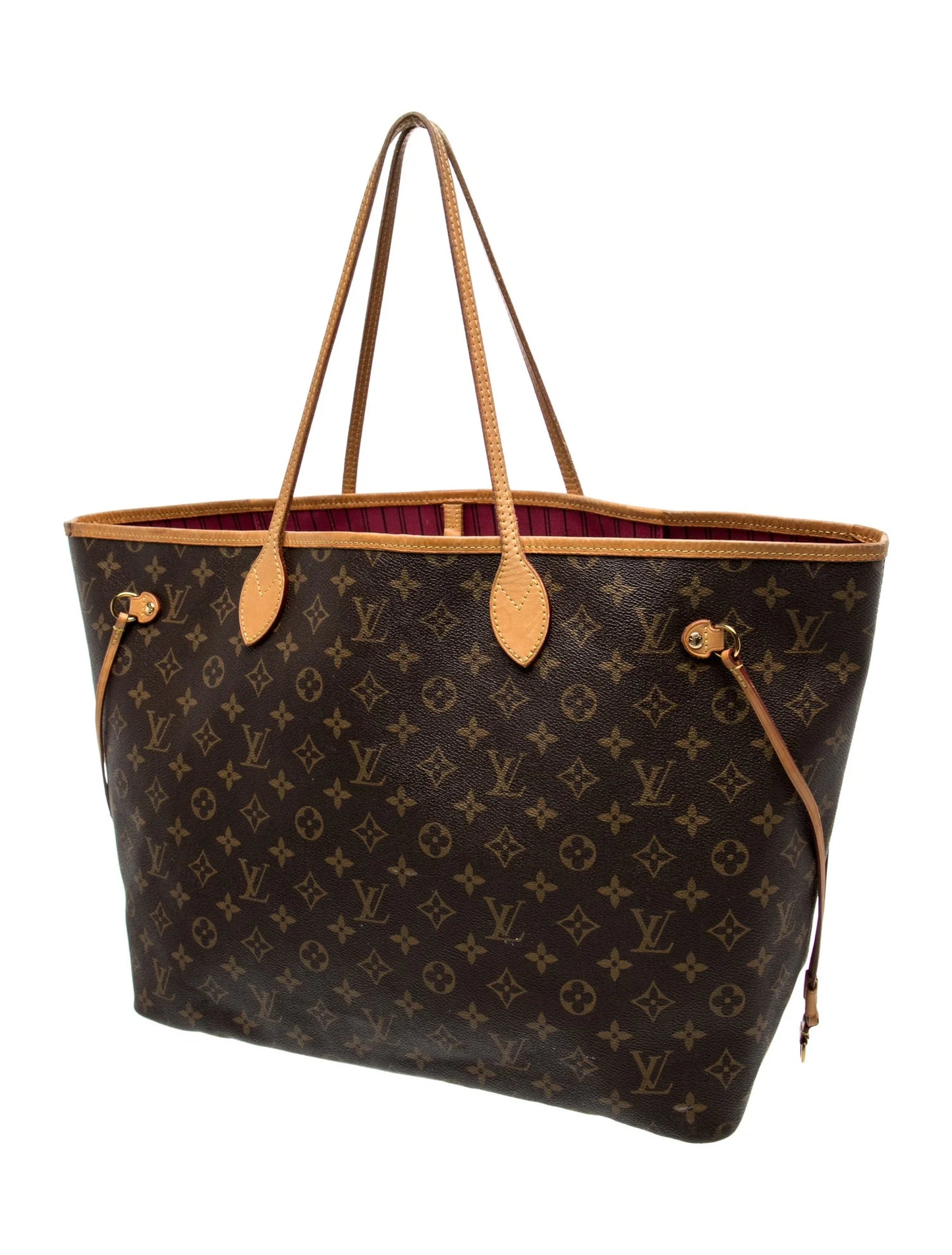 $2310 Louis Vuitton Monogram Neo Neverfull GM Pivoine with Pouch