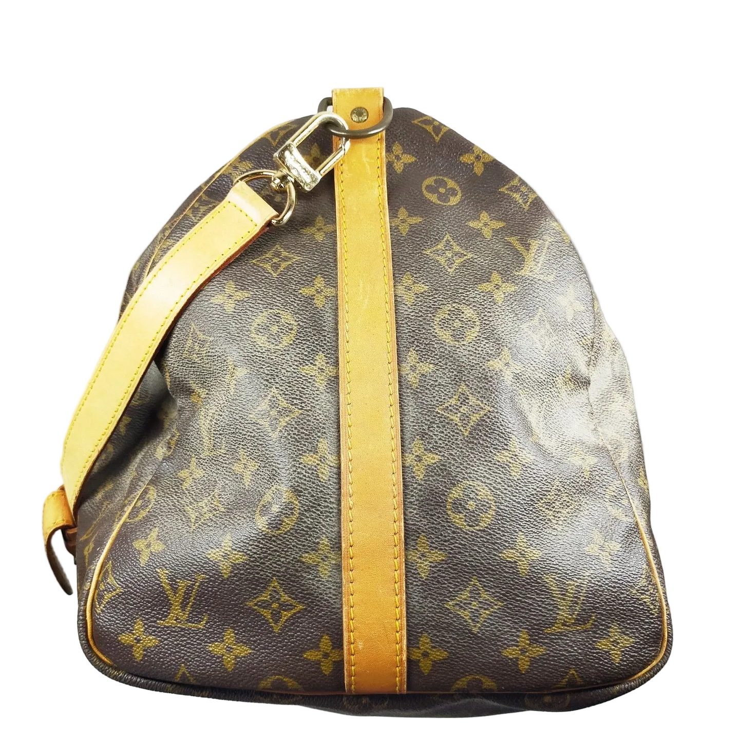 $2780 1984 Louis Vuitton LV Boston Bag Keepall Bandouliere 55 Brown Monogram 844