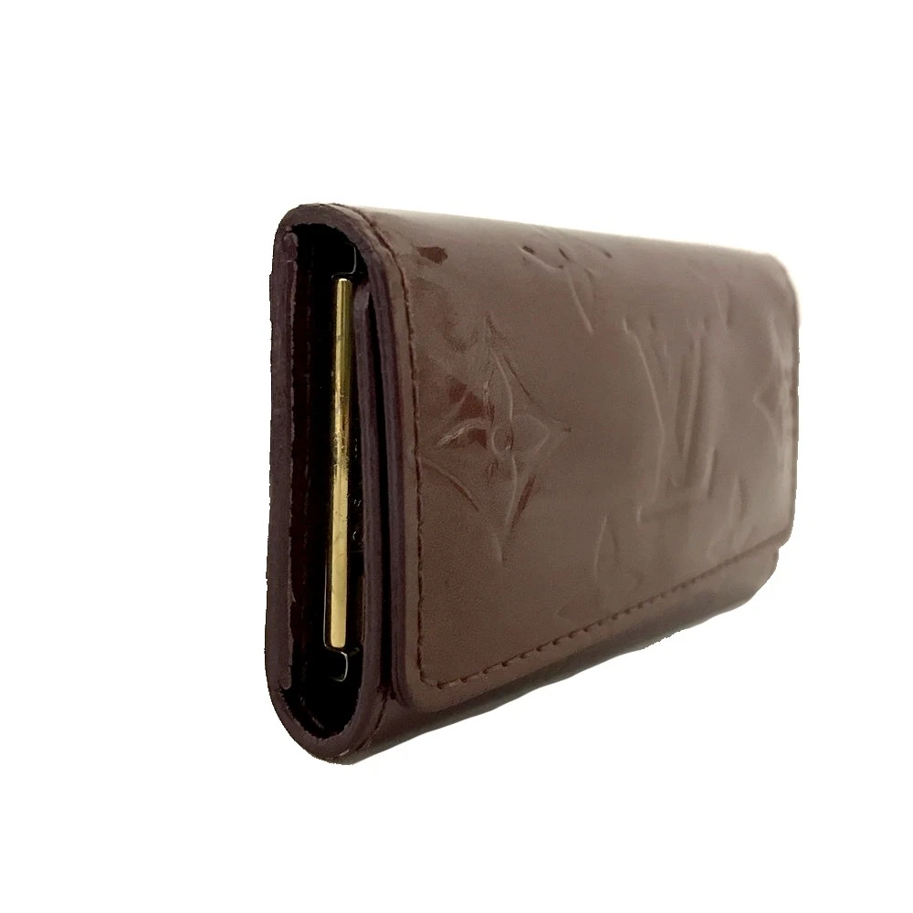 $350 2007 Louis Vuitton Monogram Vernis Leather 4 Ring Key Case CA4067