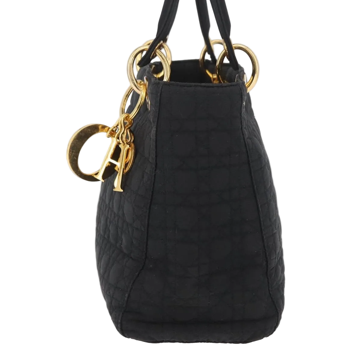 $5100 Dior Nylon Cannage Medium Lady Dior Black