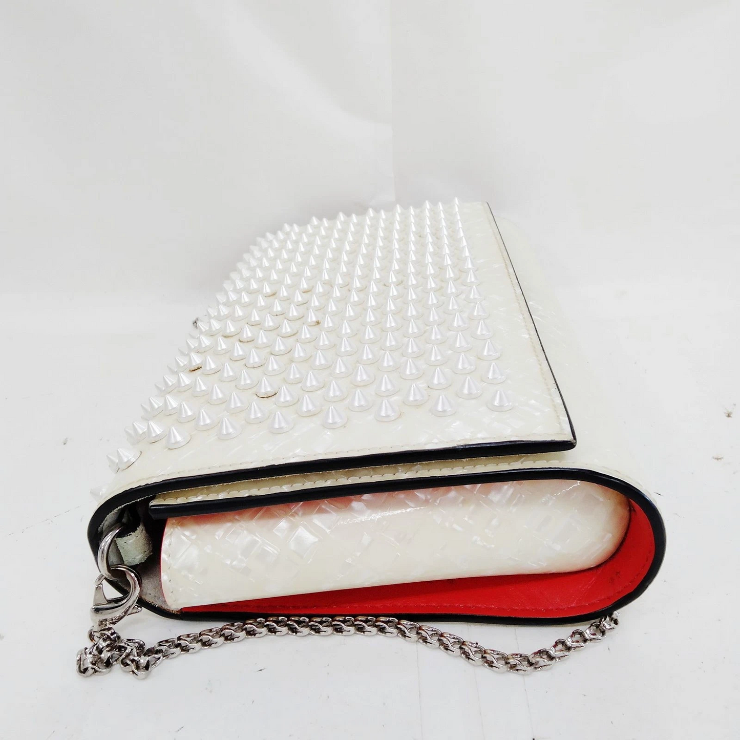 Christian Louboutin Shoulder Bag White Leather