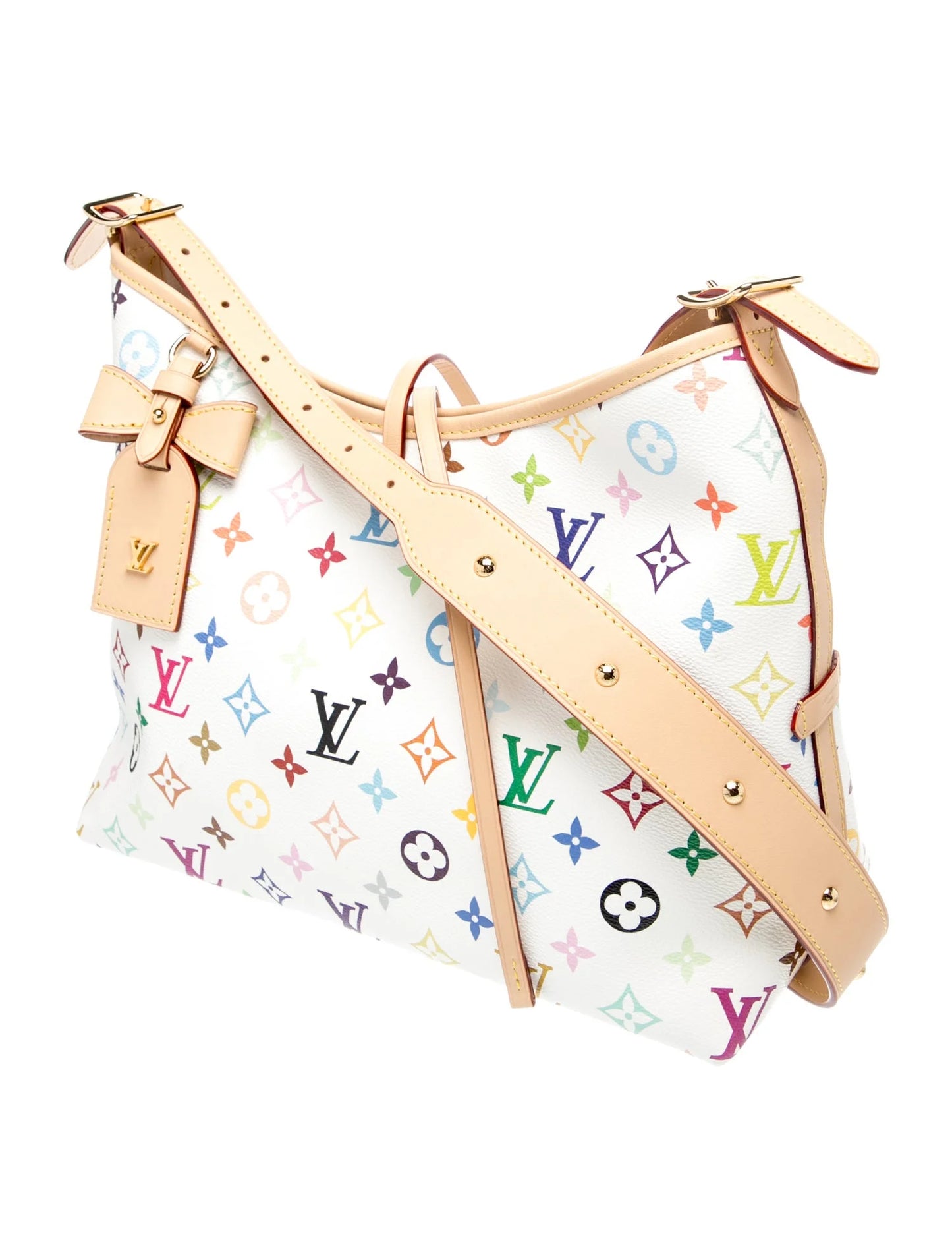 $3450 2025  Louis Vuitton LV X TM Monogram Multicolor CarryAll PM White