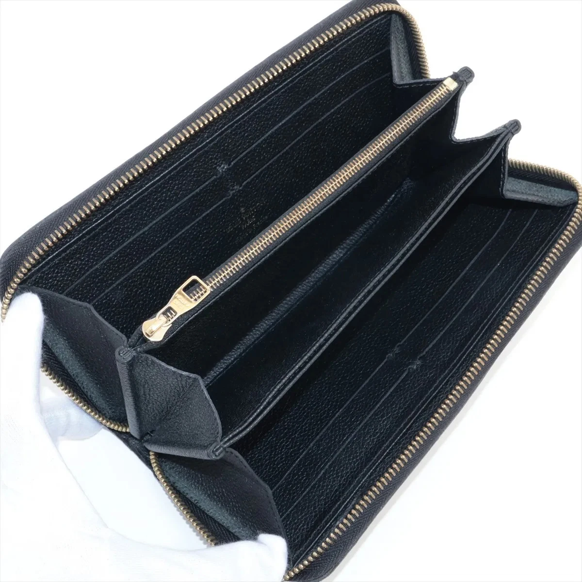 Louis Vuitton Empreinte Zippy Wallet M61864 Noir Zip Round Wallet