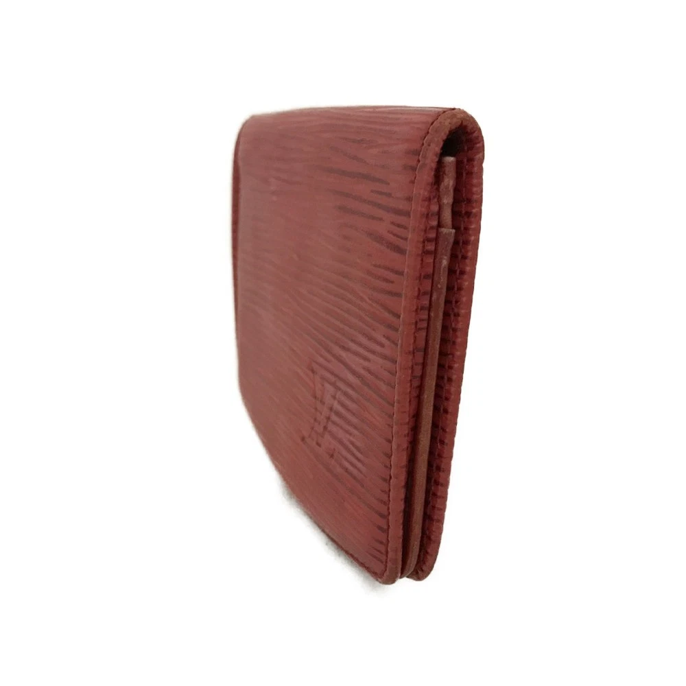 $480 1980s LOUIS VUITTON Epi Porte Monnaie Simple Red