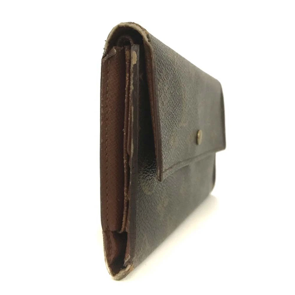 Louis Vuitton Monogram Porte Tresor International Long Wallet Brown TH1909