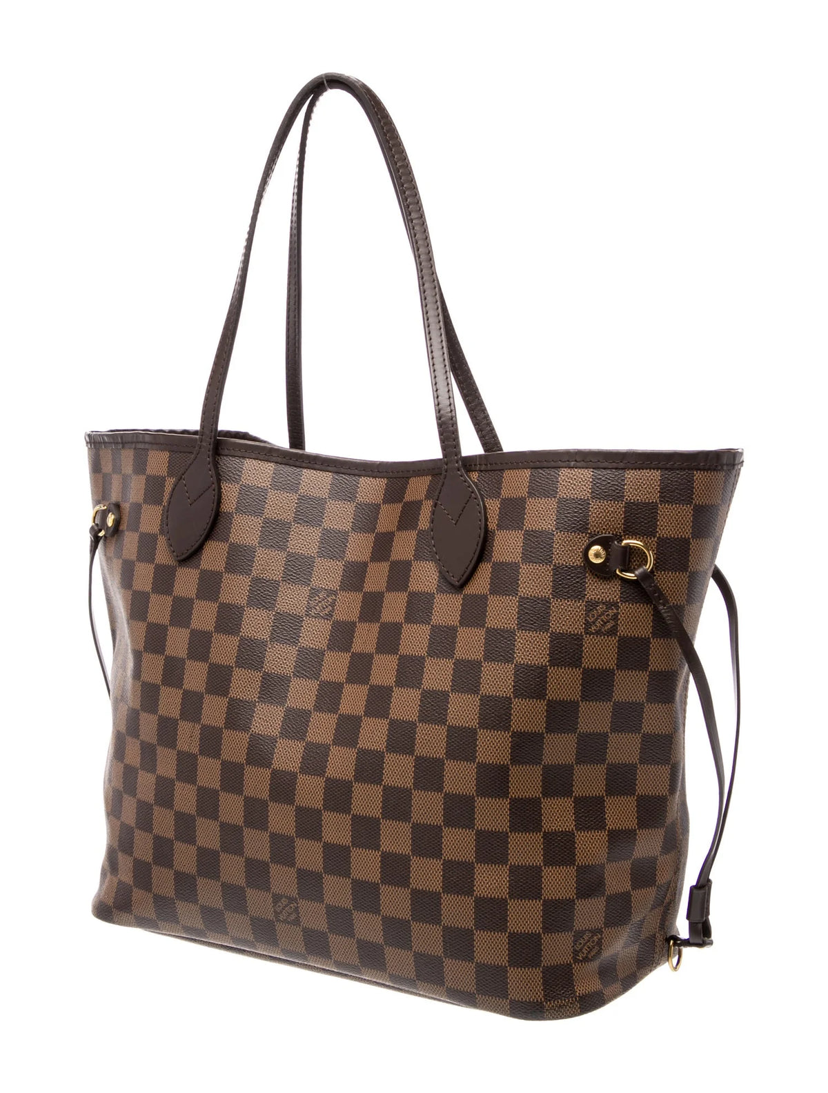 $2240 2018 Louis Vuitton Neverfull MM Damier Ebene with Pouch 10021295