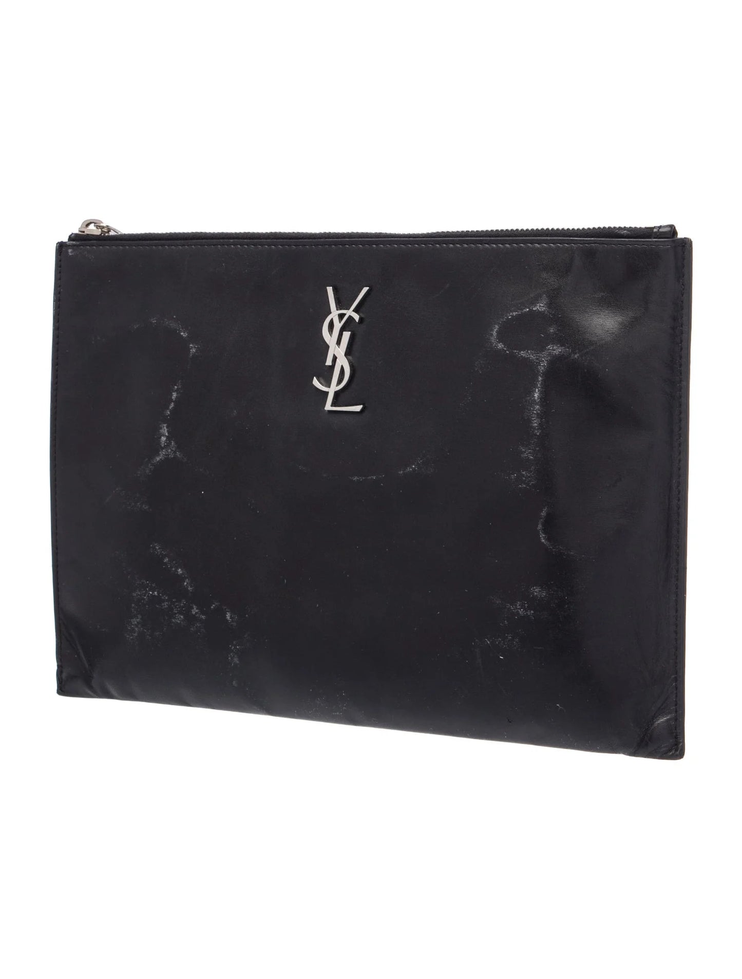 $1000 2018 Saint Laurent Monogram Clutch Leather Portfolio