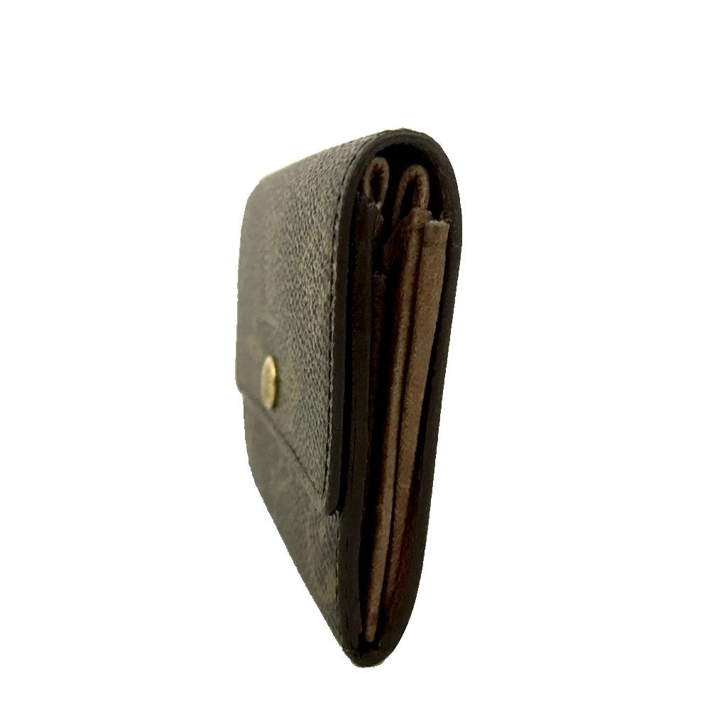 Louis Vuitton Monogram Porte Monnaie Plat Coin Purse Wallet MI1928