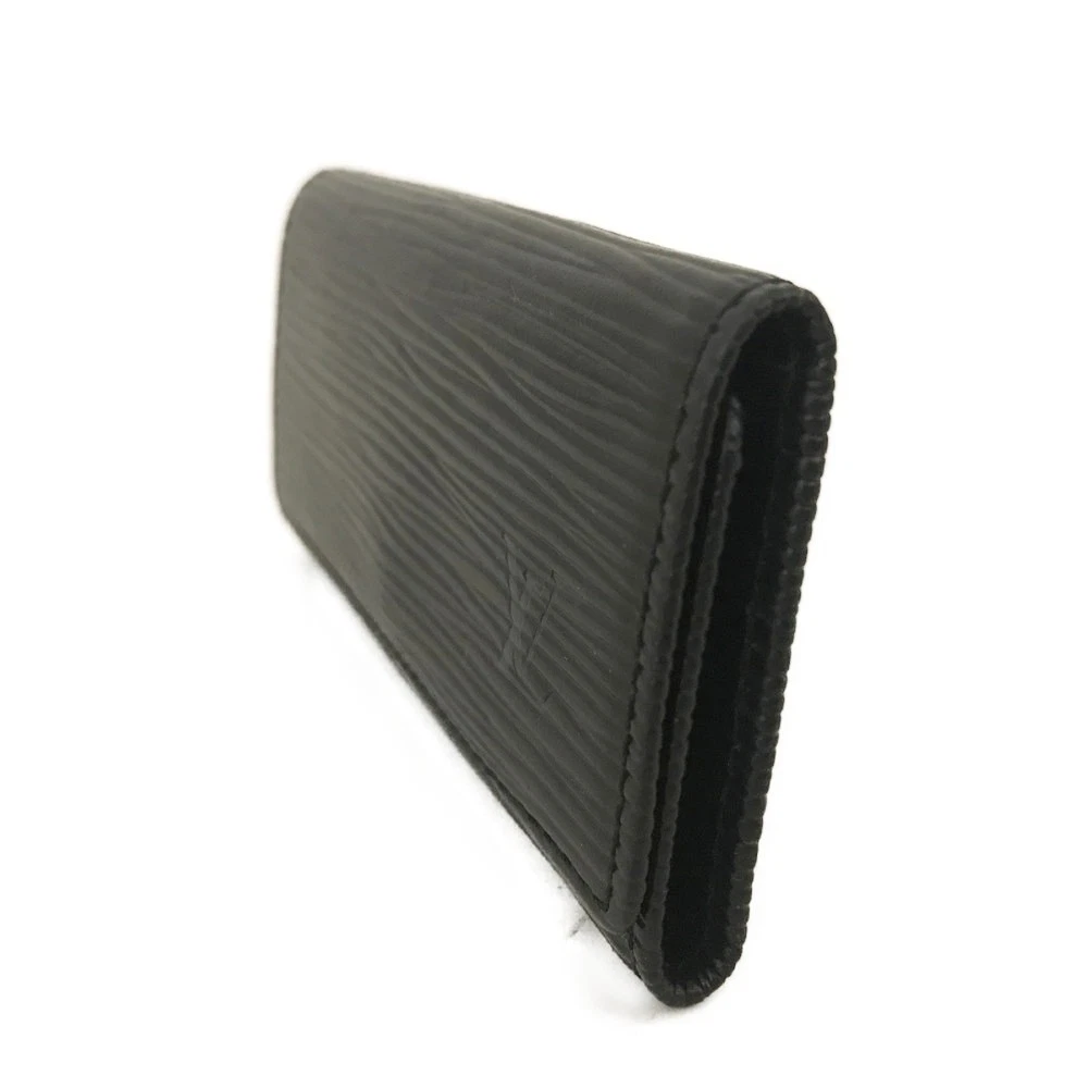 $445 Louis Vuitton Epi Multicles Leather 4 Ring Key Case Black CA0916