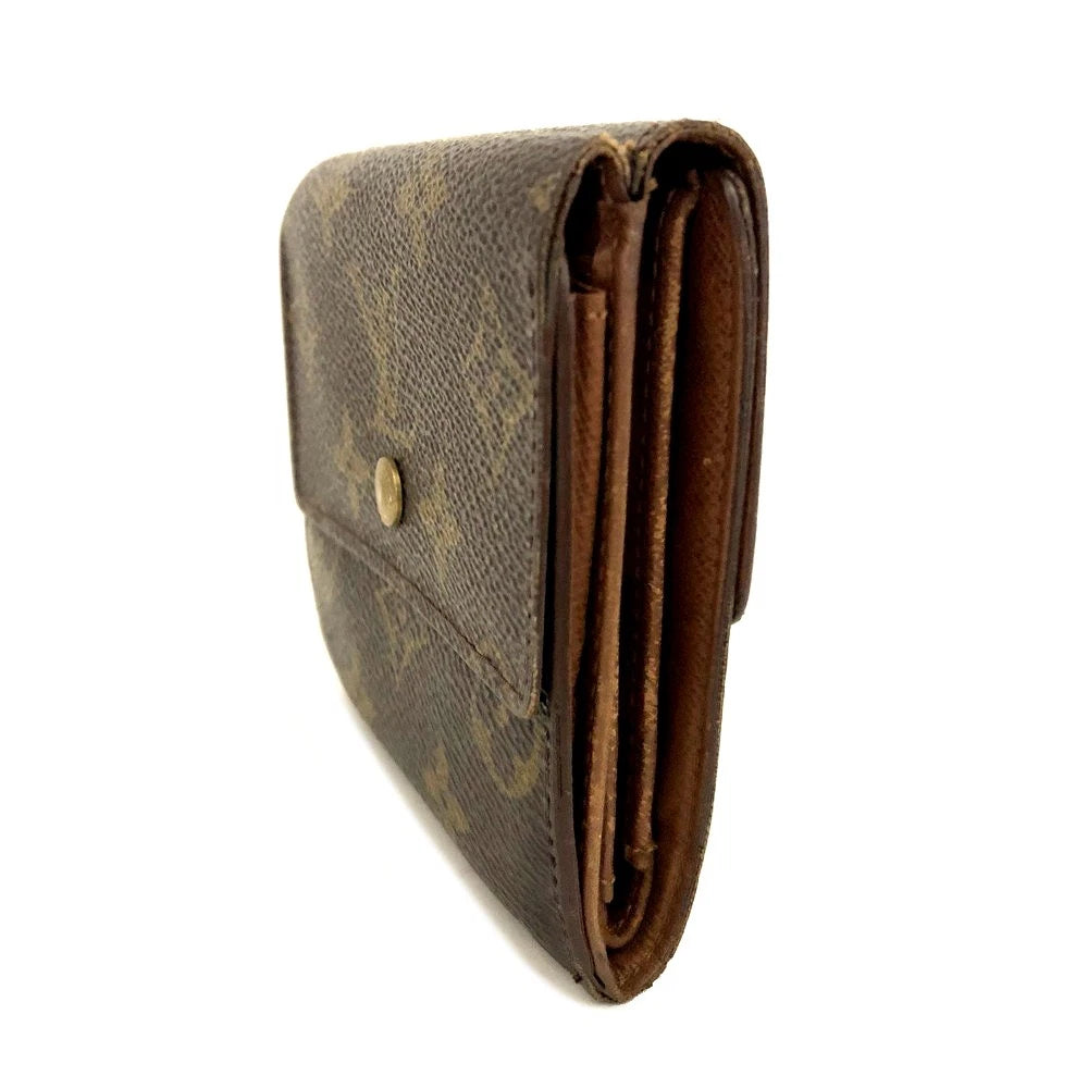 Louis Vuitton Monogram Portefeiulle Elise Trifold Wallet Brown SP0010