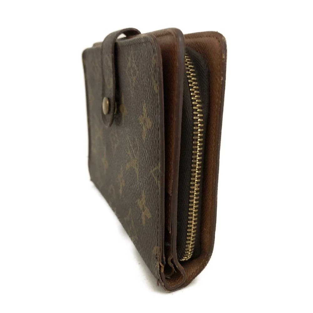 Louis Vuitton Monogram Porte Papier Zippe Bifold Wallet Brown SP1919