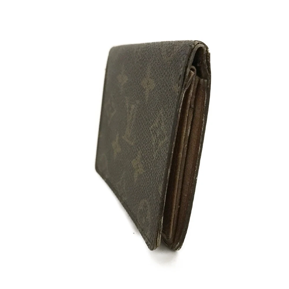 $360 1992 WELL WORN LOUIS VUITTON Monogram Card Holder Pass Case CT0942