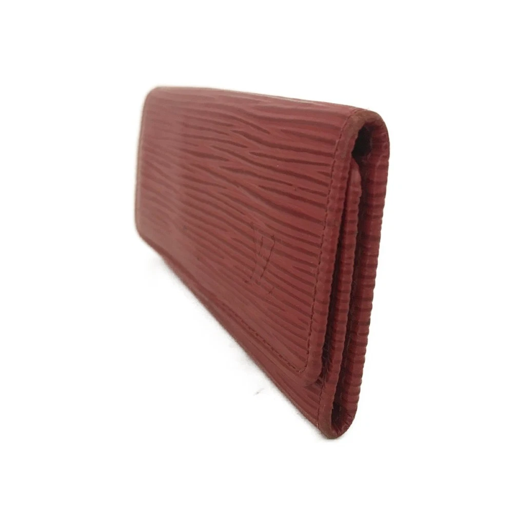 $345 Louis Vuitton Epi Multicles Leather 4 Ring Key Case Red CA1015