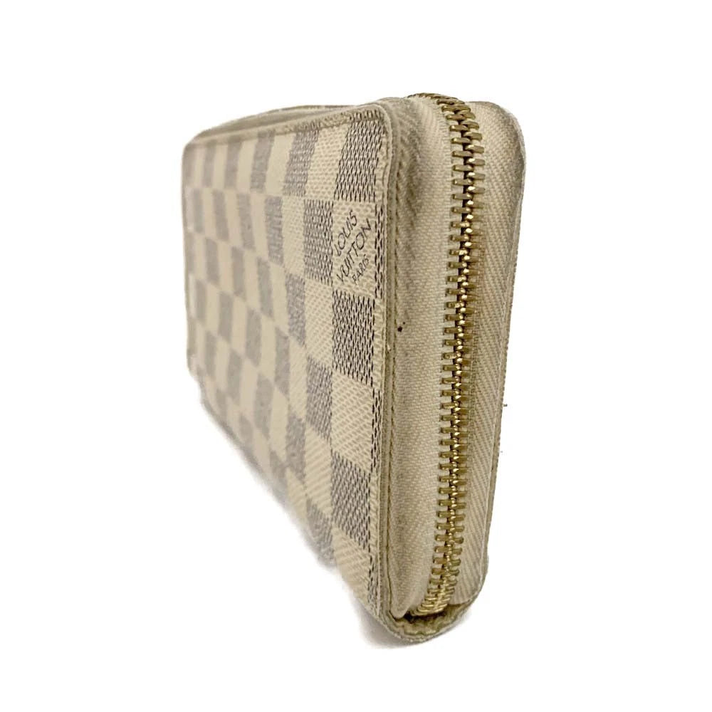 $915 2008 Louis Vuitton Damier Azur Zippy Wallet VI0088