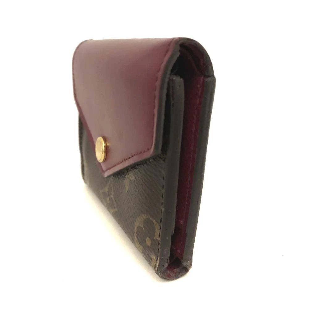 $675 2020 Louis Vuitton Monogram Portefeuille Zoe Mini Trifold Wallet MI3260
