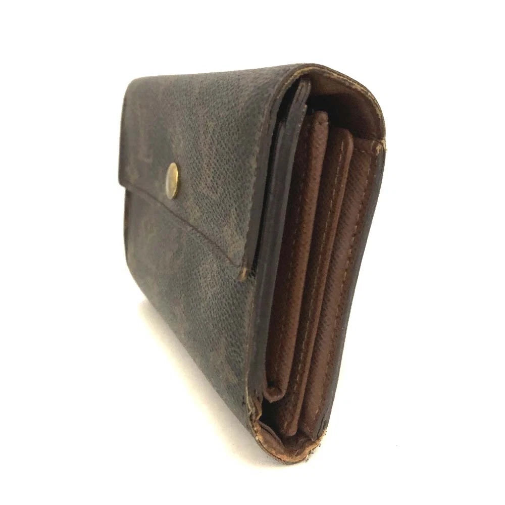 Louis Vuitton Monogram Portefeiulle Alexandra Trifold Wallet Brown CA1100