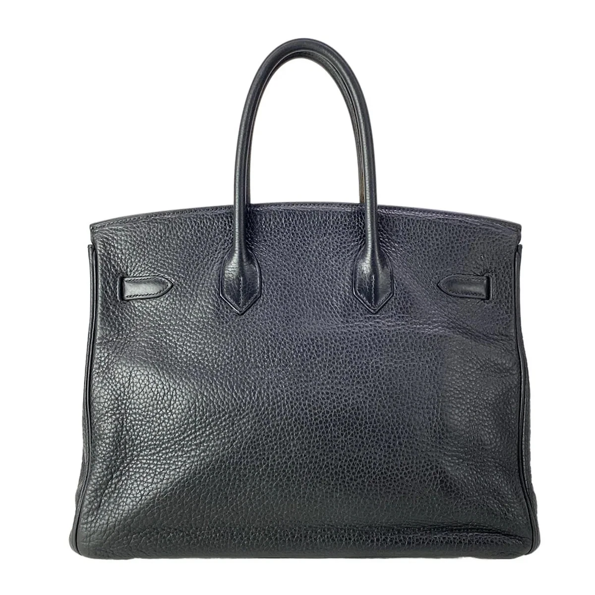 HERMES Birkin 35 Black Togo Square J Handbag