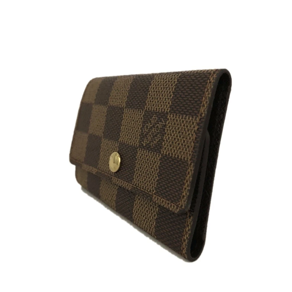 $340 2003 Louis Vuitton Damier Multicles 6 Ring Key Case Brown TH0023