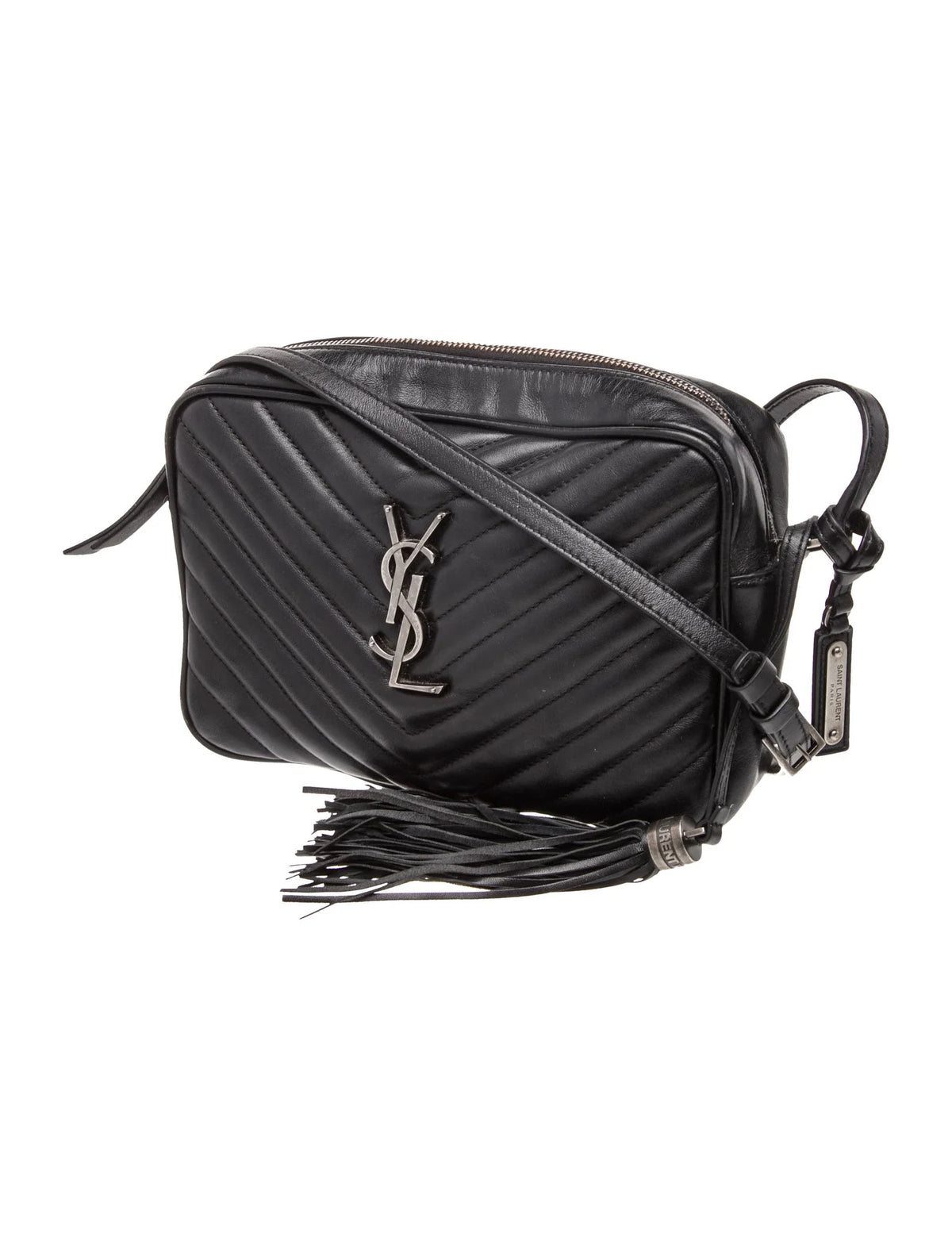 $1950 Saint Laurent Chevron Crossbody Bag 10021135