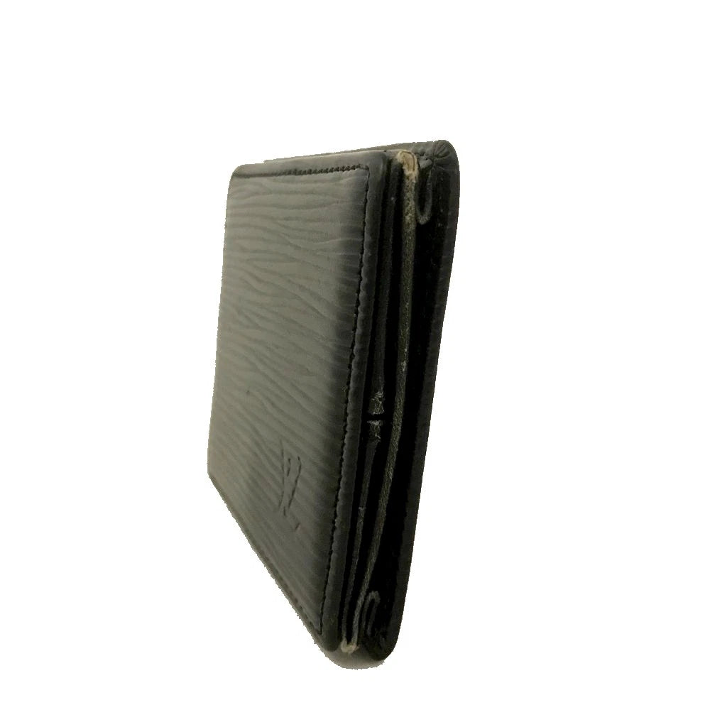 $345 1995 Louis Vuitton Epi Porte Mannaie Boite Leather Coin Purse Wallet MI0945
