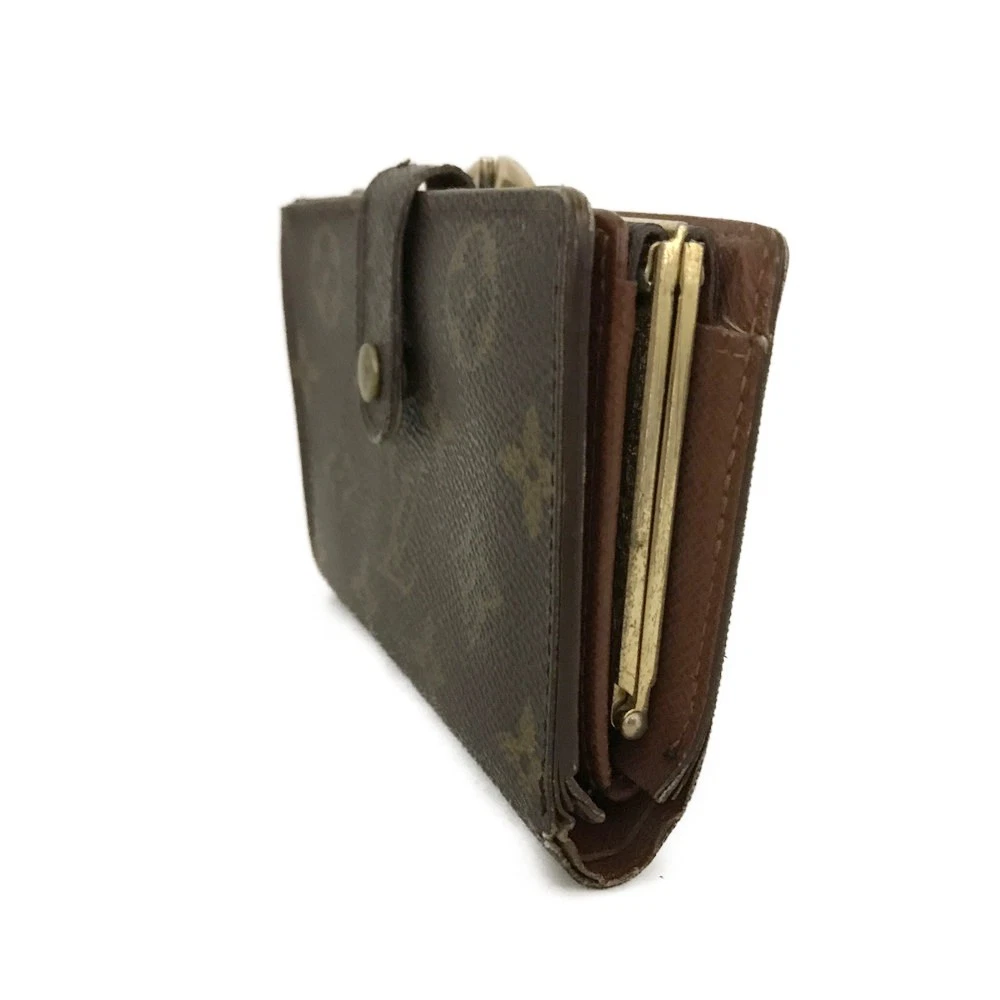$750 2000 Louis Vuitton Monogram French Purse Wallet  TH1010